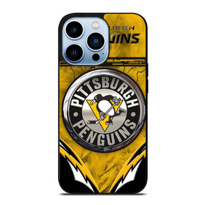 PITTSBURGH PENGUINS METAL NHL iPhone 13 Pro Max Case