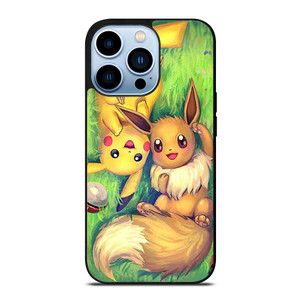 POKEMON EEVEE AND PIKACHU iPhone 13 Pro Max Case