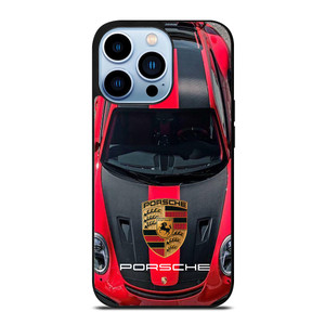 PORSCHE RED CAR LOGO iPhone 13 Pro Max Case