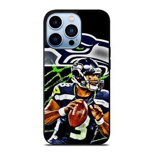 RUSSELL WILSON SEATTLE SEAHAWKS ART iPhone 13 Pro Max Case
