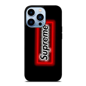 SUPREME LOGO NEON BOX iPhone 13 Pro Max Case SUPREME LOGO NEON BOX iPhone 13 Pro Max Case