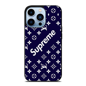 SUPREME NAVY PATTREN iPhone 13 Pro Max Case
