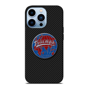 TRIUMPH WORLDWIDE LOGO CARBON iPhone 13 Pro Max Case