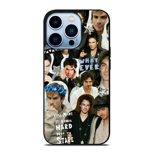 VAMPIRE DIARIES IAN SOMERHALDER COLLAGE iPhone 13 Pro Max Case