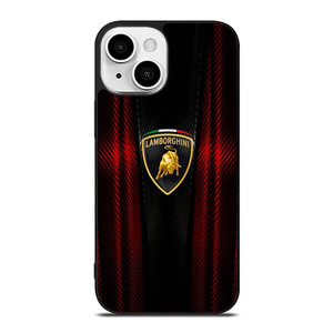 LAMBORGHINI RED CARBON iPhone 13 Mini Case LAMBORGHINI RED CARBON iPhone 13 Mini Case