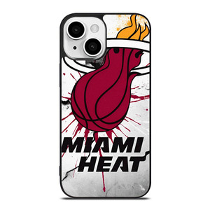 MIAMI HEAT CRACKED LOGO iPhone 13 Mini Case MIAMI HEAT CRACKED LOGO iPhone 13 Mini Case