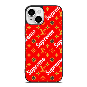 NEW SUPREME RED GOLD PATTERN iPhone 13 Mini Case NEW SUPREME RED GOLD PATTERN iPhone 13 Mini Case