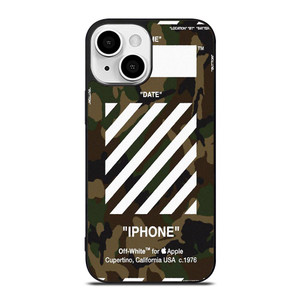 OFF WHITE CAMO ARMY iPhone 13 Mini Case