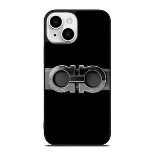 SALVATORE FERRAGAMO BELT BLACK iPhone 13 Mini Case SALVATORE FERRAGAMO BELT BLACK iPhone 13 Mini Case