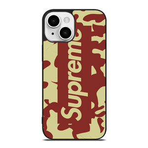 SUPREME RED CREAM LOGO iPhone 13 Mini Case SUPREME RED CREAM LOGO iPhone 13 Mini Case