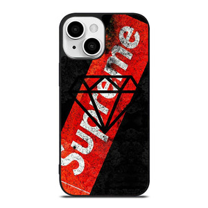 SUPREME X DIAMOND SUPPLY CO BLACK iPhone 13 Mini Case SUPREME X DIAMOND SUPPLY CO BLACK iPhone 13 Mini Case