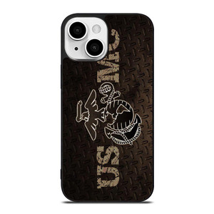 UNITED STATED MARINE CORPS METAL LOGO iPhone 13 Mini Case UNITED STATED MARINE CORPS METAL LOGO iPhone 13 Mini Case