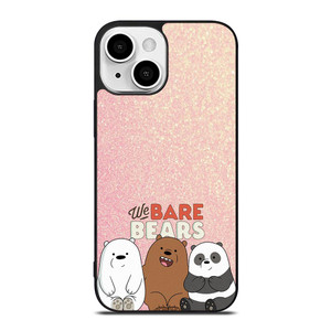WE BARE BEARS PINK GILTTER iPhone 13 Mini Case WE BARE BEARS PINK GILTTER iPhone 13 Mini Case