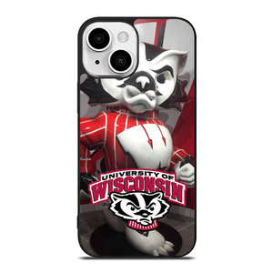 WISCONSIN BADGER MASCOT iPhone 13 Mini Case WISCONSIN BADGER MASCOT iPhone 13 Mini Case