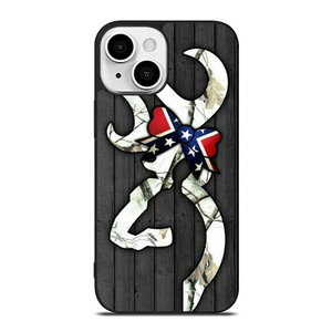 WOODEN CAMO BROWNING LOGO iPhone 13 Mini Case WOODEN CAMO BROWNING LOGO iPhone 13 Mini Case