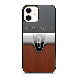 LINCOLN MOTOR WOODEN CHROME LOGO iPhone 12 Case LINCOLN MOTOR WOODEN CHROME LOGO iPhone 12 Case