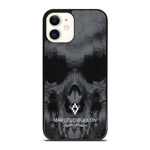 MARCELO BURLON SKULL LOGO iPhone 12 Case