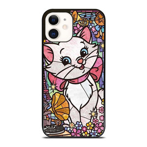MARIE THE ARISTOCATS CAT STENED GLASS iPhone 12 Case MARIE THE ARISTOCATS CAT STENED GLASS iPhone 12 Case