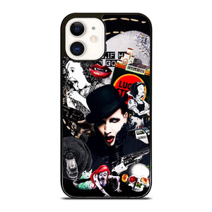MARILYN MANSON GOTH COLLAGE iPhone 12 Case