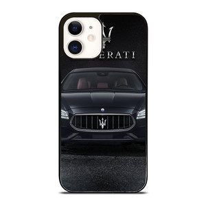 MASERATI CAR BLACK LOGO iPhone 12 Case