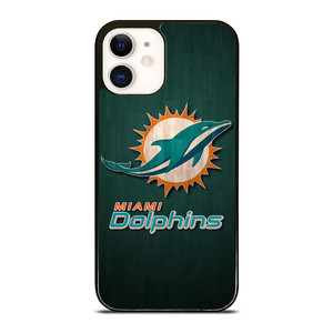 MIAMI DOLPHINS WOODEN LOGO iPhone 12 Case