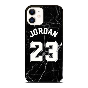 MICHAEL JORDAN 23 BLACK MARBLE iPhone 12 Case