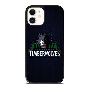 MINNESOTA TIMBERWOLVES WOODEN LOGO iPhone 12 Case MINNESOTA TIMBERWOLVES WOODEN LOGO iPhone 12 Case
