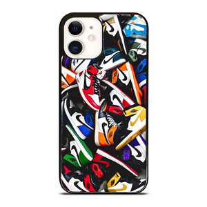 NIKE AIR JORDAN SNEAKERS COLLAGE iPhone 12 Case NIKE AIR JORDAN SNEAKERS COLLAGE iPhone 12 Case