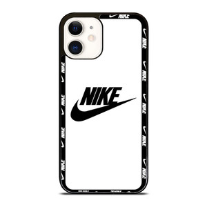 NIKE SWOOSH ROUND WHITE iPhone 12 Case
