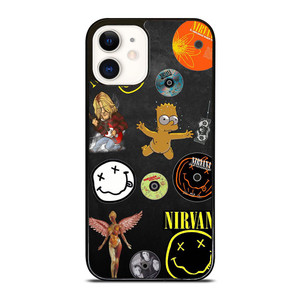 NIRVANA BAND COLLAGE iPhone 12 Case NIRVANA BAND COLLAGE iPhone 12 Case