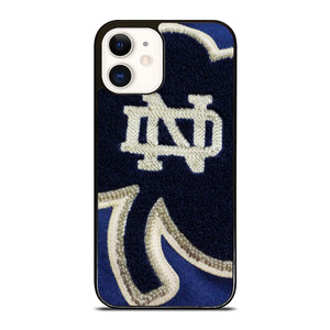 NOTRE DAME BLUE SHAMROCK LOGO iPhone 12 Case