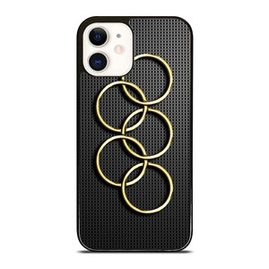 OLYMPIC RINGS GOLD CARBON iPhone 12 Case OLYMPIC RINGS GOLD CARBON iPhone 12 Case