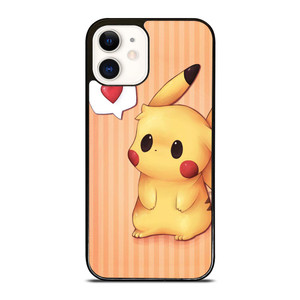 PIKACHU POKEMON LOVE SIGN iPhone 12 Case