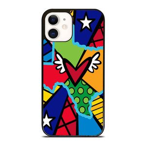 ROMERO BRITTO POP TEXAS MAP iPhone 12 Case