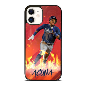 RONALD ACUNA JR ATLANTA BRAVES BASEBALL MLB iPhone 12 Case RONALD ACUNA JR ATLANTA BRAVES BASEBALL MLB iPhone 12 Case