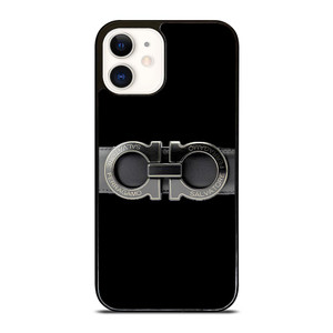 SALVATORE FERRAGAMO BELT BLACK iPhone 12 Case SALVATORE FERRAGAMO BELT BLACK iPhone 12 Case