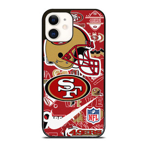 SAN FRANCISCO 49ERS NFL STICKER BOMB iPhone 12 Case SAN FRANCISCO 49ERS NFL STICKER BOMB iPhone 12 Case