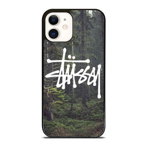 STUSSY SPOOKY FOREST LOGO iPhone 12 Case