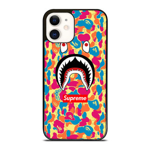 SUPREME BAPE CAMO COLOR FULL iPhone 12 Case SUPREME BAPE CAMO COLOR FULL iPhone 12 Case