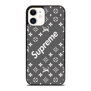 SUPREME GREY PATTREN iPhone 12 Case