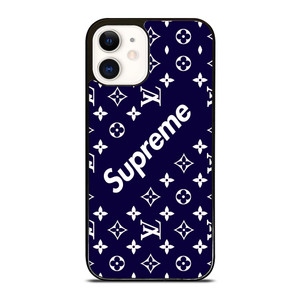 SUPREME NAVY PATTREN iPhone 12 Case