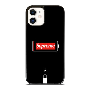 SUPREME PHONE LOW BATTERY iPhone 12 Case