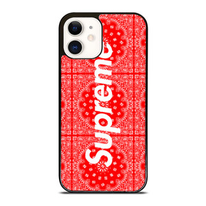 SUPREME RED BANDANA iPhone 12 Case