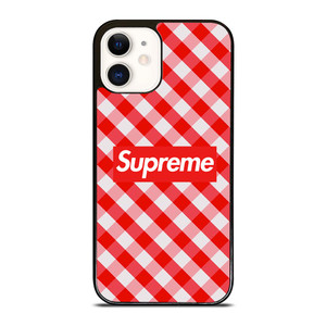 SUPREME RED GINGHAM iPhone 12 Case SUPREME RED GINGHAM iPhone 12 Case