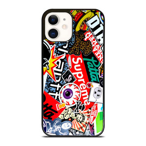 SUPREME STICKER AND OTHER BRAND iPhone 12 Case SUPREME STICKER AND OTHER BRAND iPhone 12 Case