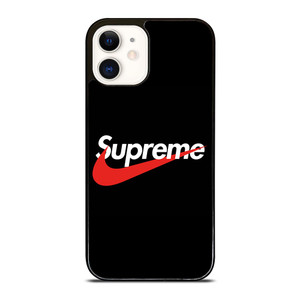SUPREME X NIKE BLACK LOGO iPhone 12 Case SUPREME X NIKE BLACK LOGO iPhone 12 Case