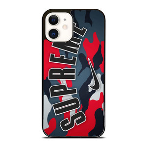 SUPREME X NIKE RED CAMO iPhone 12 Case