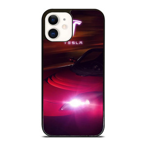 TESLA MOTORS RED CAR iPhone 12 Case TESLA MOTORS RED CAR iPhone 12 Case