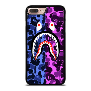 BAPE SHARK LOGO BLUE VIOLET iPhone 8 Plus Case BAPE SHARK LOGO BLUE VIOLET iPhone 8 Plus Case