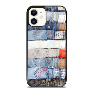 TRUE RELIGION BRAND JEANS COLLAGE iPhone 12 Case TRUE RELIGION BRAND JEANS COLLAGE iPhone 12 Case